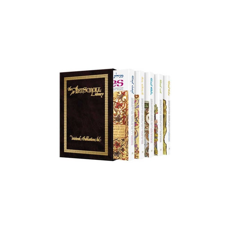 Five Megillos Slipcased Set | Purim | Judaica
